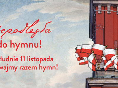 Grafika dekoracyjna Niepodległa do hymnu.
