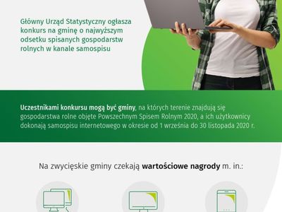 Plakat na temat konkursu dla gmin Spisz się sam.