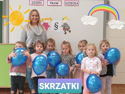 Międzynarodowy Dzień Praw Dziecka u Skrzatków z Przedszkola w Malechowie.