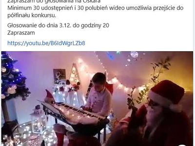 Koncert kolęd w wykonaniu Oskara Piesyka.