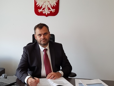 Zdjęcie wójta Radosława Nowakowskiego.