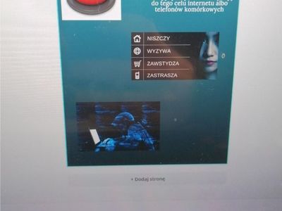Informacja dotycząca cyberprzemocy. 