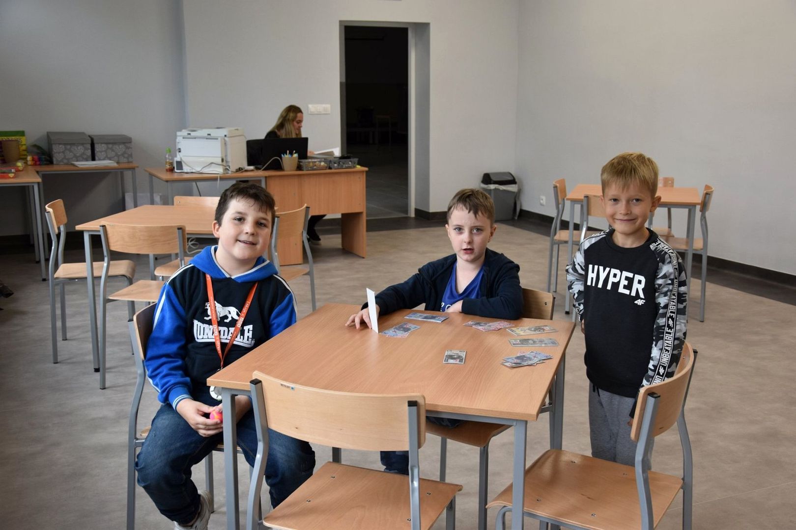 Uczestnicy zajęć w Świetlicy Kultury w Malechowie.