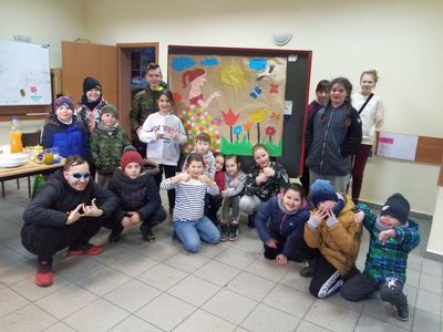 Dzieci z Karwic gotowe do powitania Pani Wiosny.