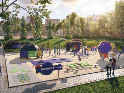 Wizualizacji podwórka Nivea, które można wygrać dla swojej okolicy w ramach konkursu Podwórko Nivea 2021.