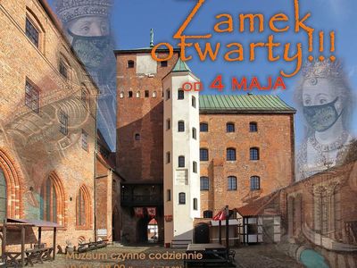 Muzeum w Darłowie otwarte od 4 maja 2021 r., zdjęcie bramy wejściowej.