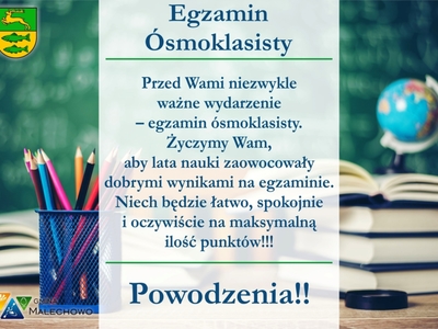 Ikona dekoracyjna - Egzamin Ósmoklasisty.