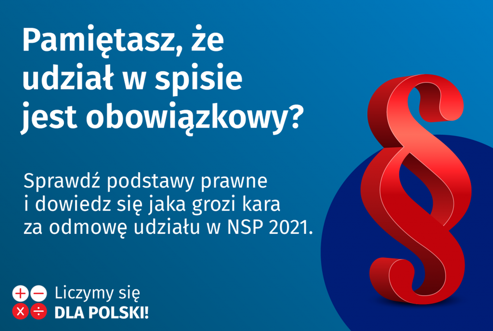 Grafika dotycząca obowiązku spisowego.