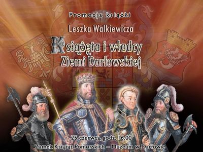 Plakat dotyczący promocji książki Leszka Walkowiaka.
