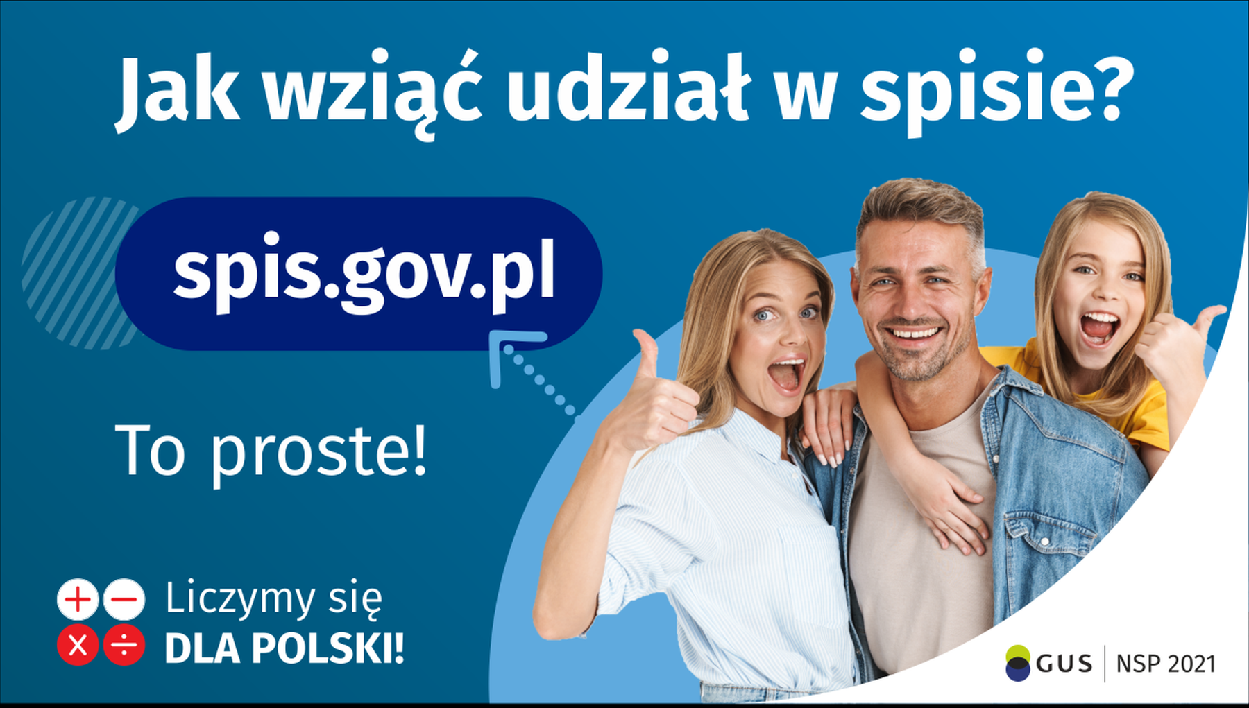 Plakat dotyczący NSP 2021.