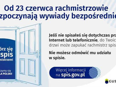 Informacja o rozpoczęciu wywiadów bezpośrednich w Narodowym Spisie Powszechnym 2021.