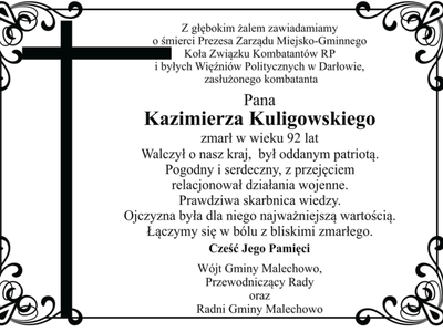 Kondolencje.