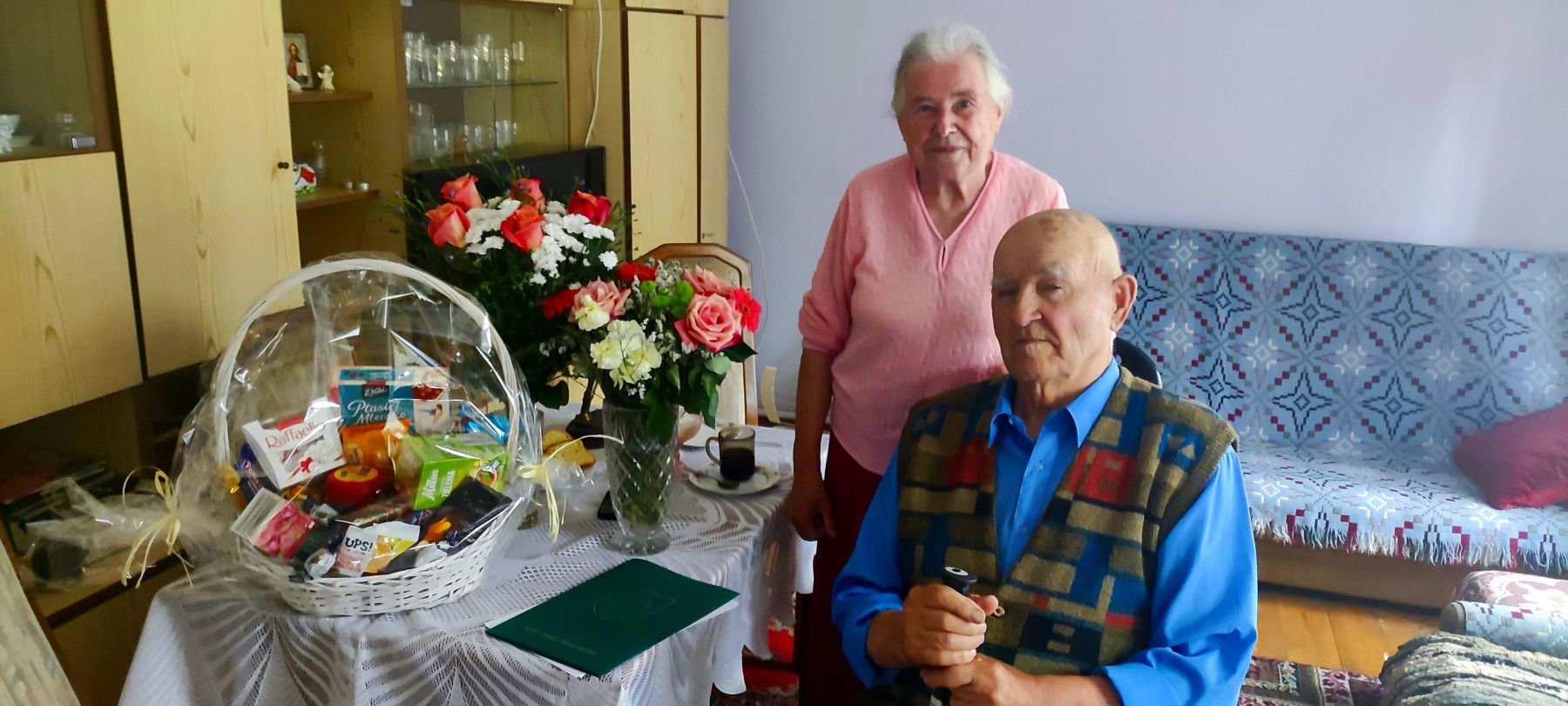 Dziewięćdziesięcioletni mieszkaniec Malechówka, Józef Paradiuk.