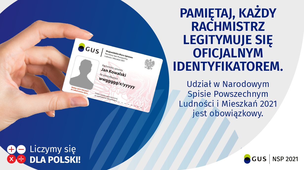 Grafika dotycząca rachmistrza w Narodowym Spisie Powszechnym.