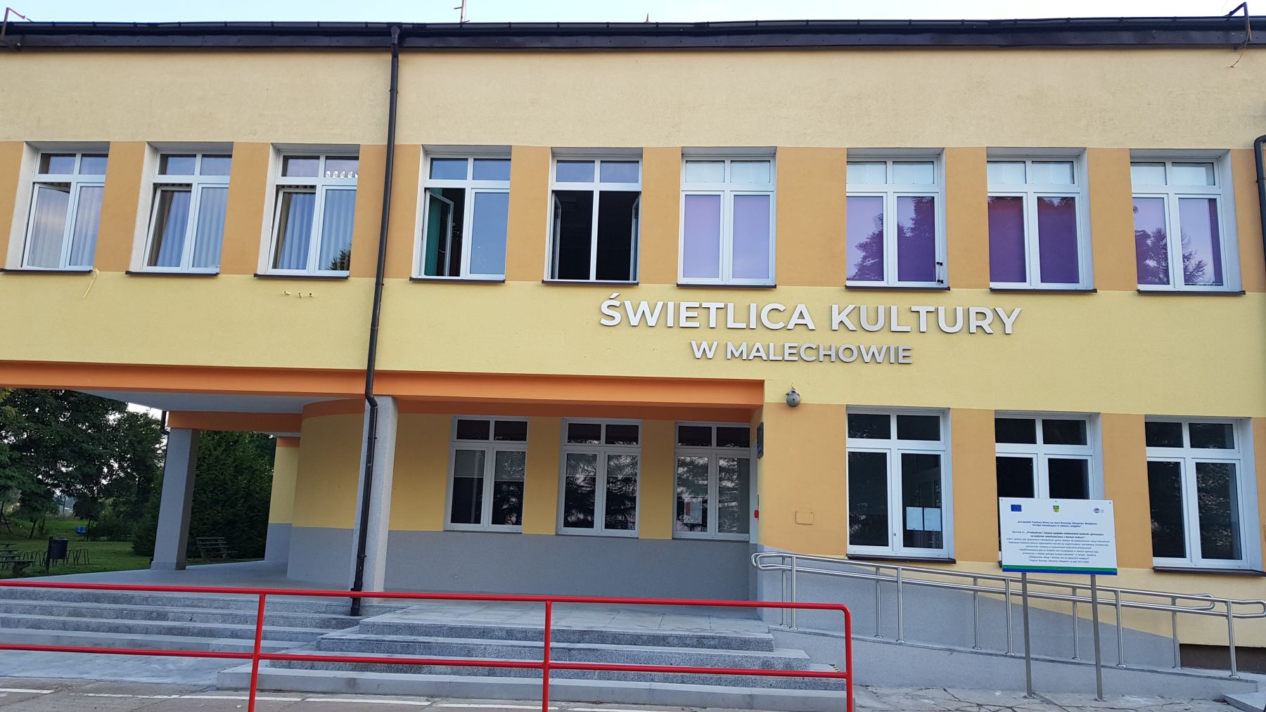 Budynek Świetlicy Kultury w Malechowie.