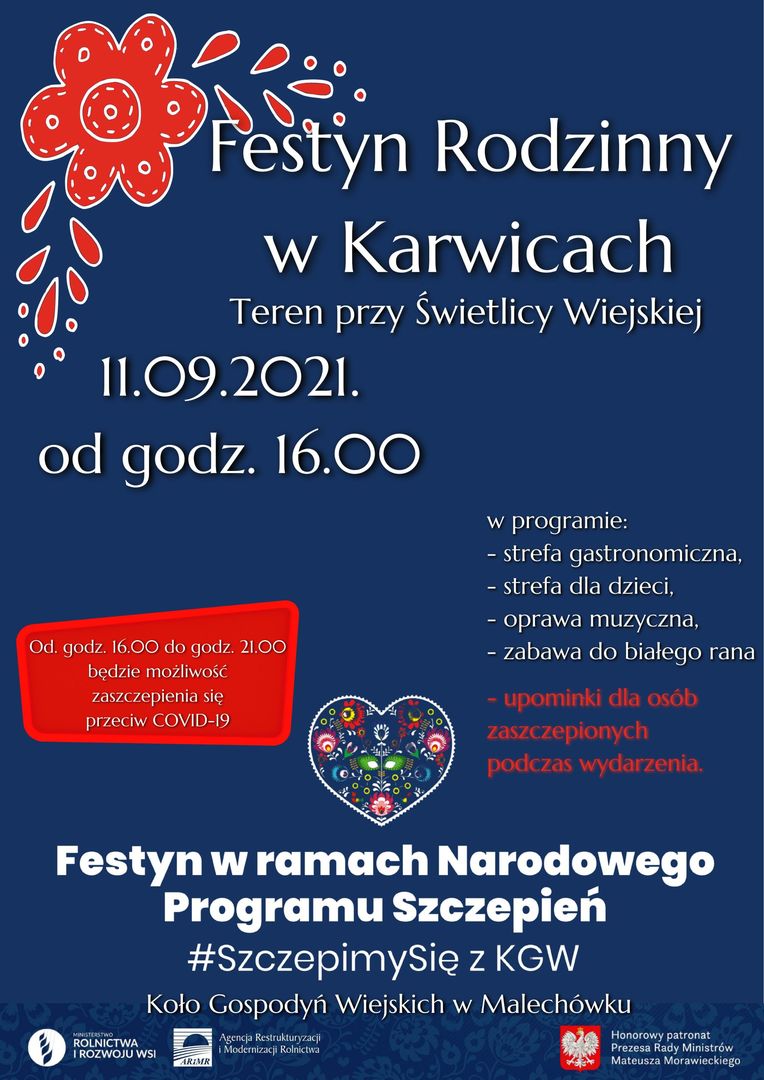 Festyn rodzinny w Karwicach w sobotę - 11 września od godziny 16:00.