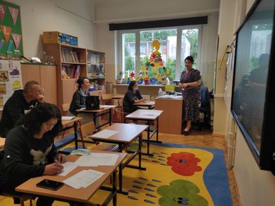 Indywidualne spotkanie rodziców kl. I w Szkole Podstawowej w Lejkowie.