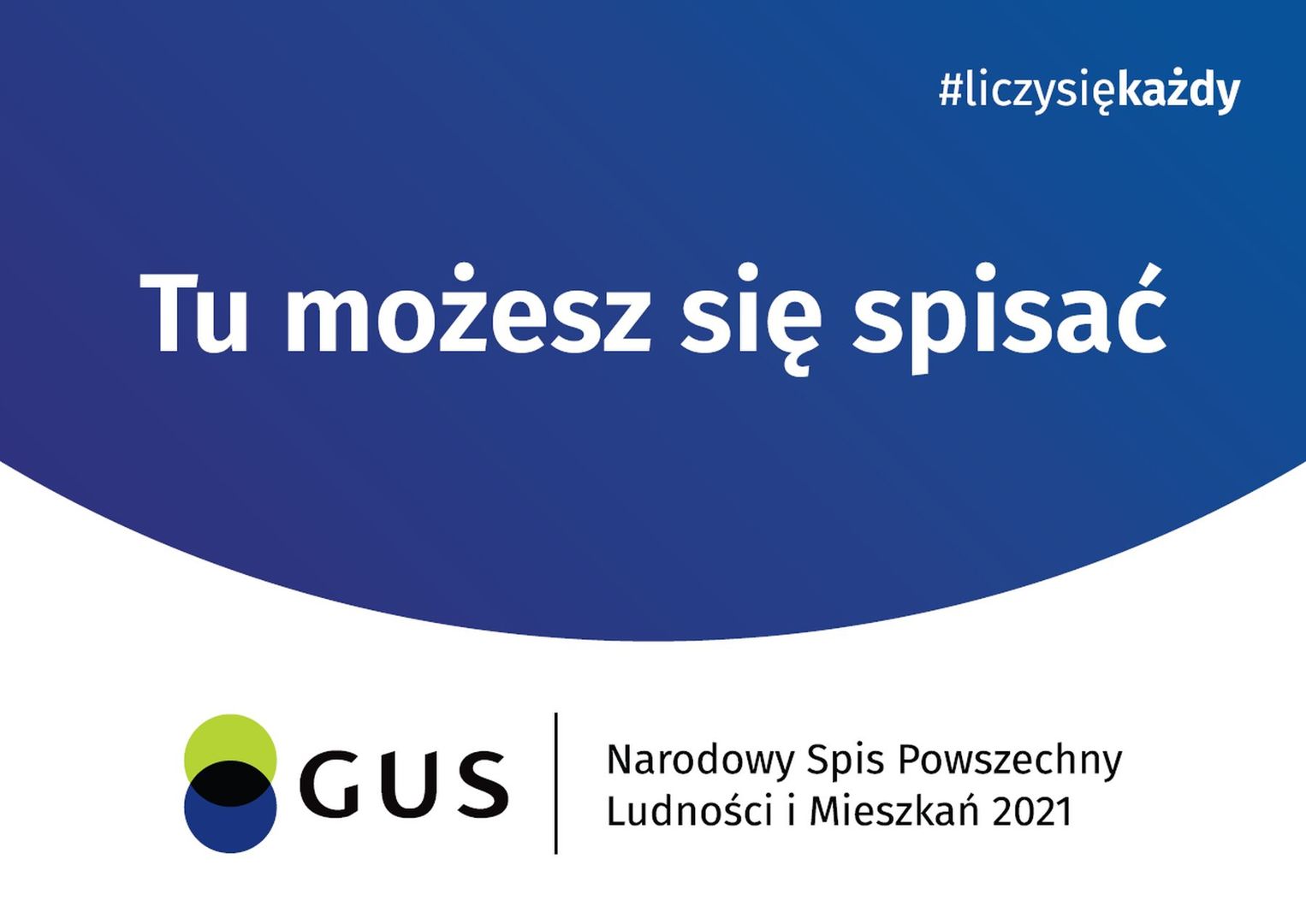 Plakat - Tu możesz się spisać.