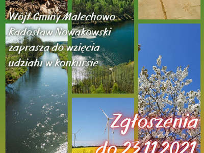 Plakat informacyjny o konkursie "FotoMalechowo".