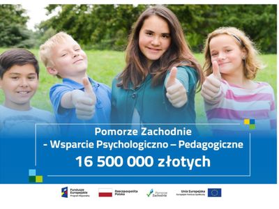 Plakat "Pomorze Zachodnie" Wsparcie Psychologiczno - Pedagogiczne. 