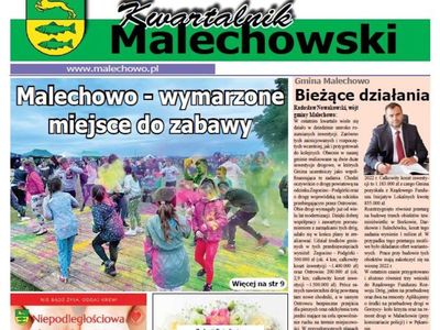 Pierwsza strona Kwartalnika Malechowskiego, nr 3/2021.