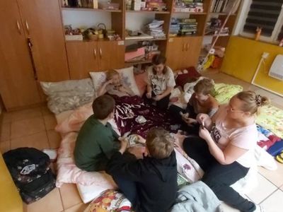 Nocowanie wychowanków Placówki Wsparcia Dziennego w Podgórkach w placówce.
