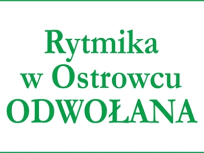 Ikona dekoracyjna: Rytmika w Ostrowcu odwołana.
