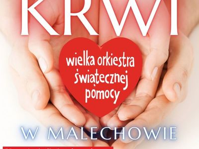 Plakat - Zbiórka krwi.