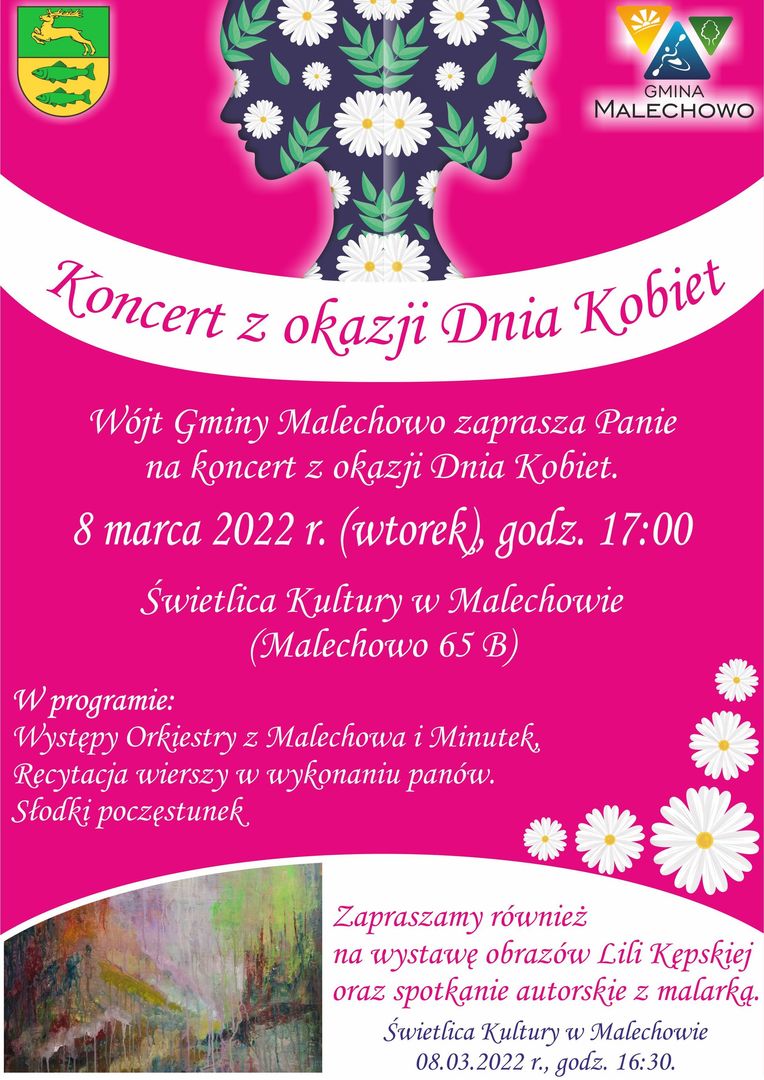 Dzień Kobiet w Świetlicy Kultury w Malechowie.