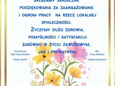 Życzenia z okazji Dnia Sołtysa.