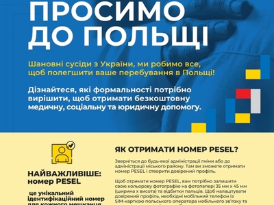 Ulotka PESEL Ukraina