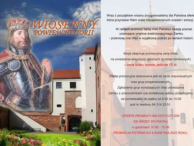 Plakat na temat akcji Wiosenny Powiew Historii.
