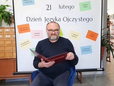 Dzień Języka Ojczystego - Dariusz Czesnowski czyta utwór.