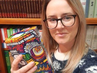 Udział bibliotekarzy w 30 Finale WOŚP w Malechowie - Justyna Okurowska.