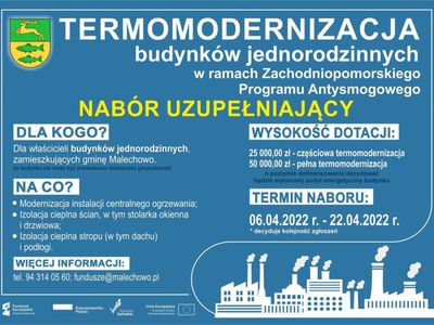 Plakat informujący o naborze uzupełniającym do projektu.