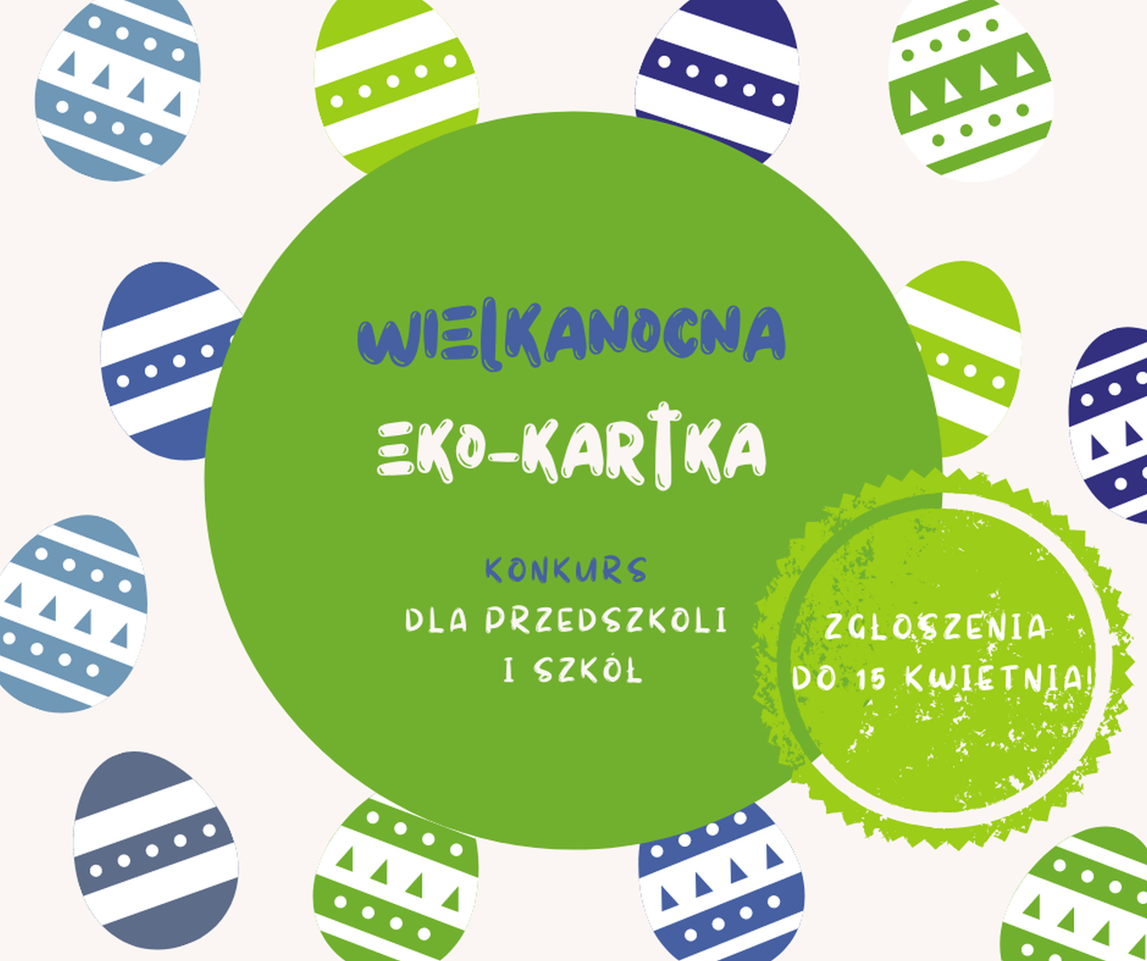 Plakat konkursu Eko-Kartka.