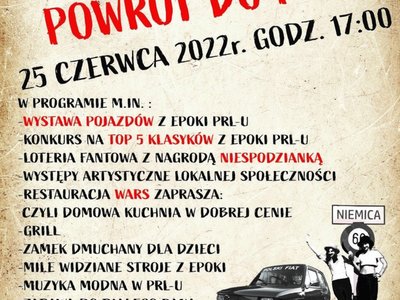 Plakat VI. Festyn "Powrót do PRL-u".