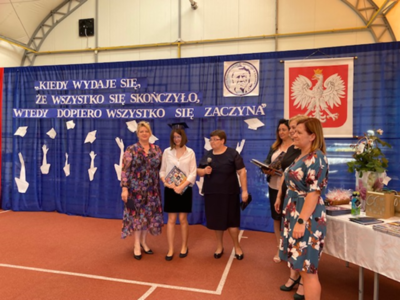 Wyróżniona uczennica klasy ósmej ze Szkoły Podstawowej w Lejkowie.