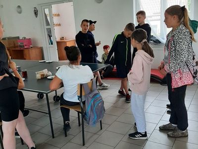 Dzieci z Placówki Wsparcia Dziennego z Przystaw i Karwic podczas imprezy integracyjnej.
