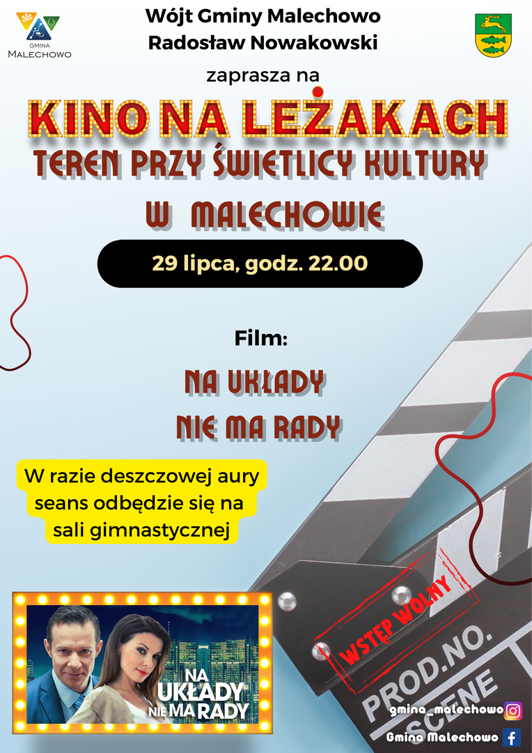 Plakat Kino na leżakach.