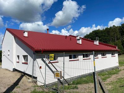 Przebudowywana remiza w Pękaninie. 