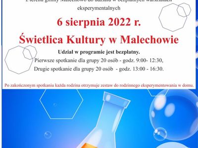 Plakat z zaproszeniem na warsztaty.