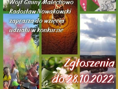 Plakat dotyczący konkursu FotoMalechowo.