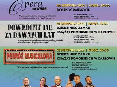 Plakat informujący o II Spotkaniu z Operą i Operetką.