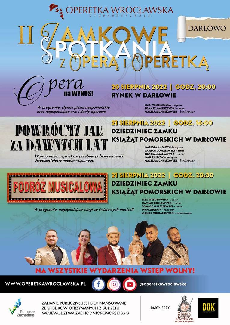 Plakat informujący o II Spotkaniu z Operą i Operetką.