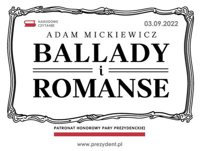 Nagłówek Ballady i romanse.