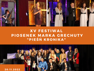 Plakat dotyczący festiwalu.