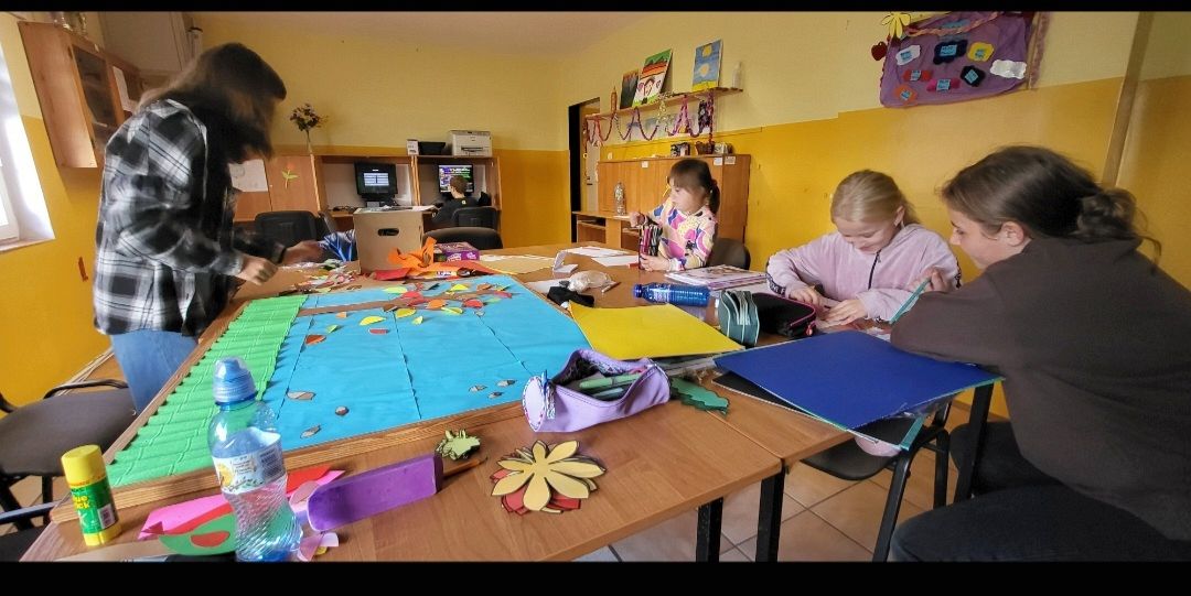Jesienne prace plastyczne w PWD Podgórki.