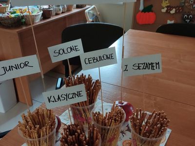 Kącik "miłośników paluszków" w Placówce Wsparcia Dziennego w Kosierzewie.
