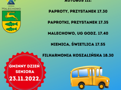 Rozkład jazdy - Paproty. 